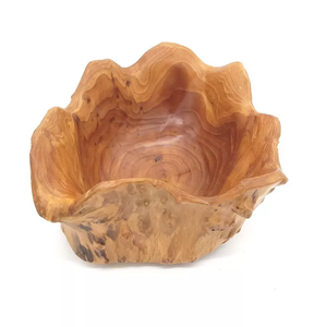 Guansen <b>Extra</b> <b>Large</b> Lightweight Polished Solid <b>Wood</b> <b>Planter</b> Fruit Bowl Cedar Root Carving Decorative Antique Home Decor CRAFT - Product Image 2
