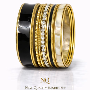 Luxury Resin Metal <b>Bangles</b> <b>Set</b> for Women Handmade Designer Ethnic Bracelet <b>Set</b> Traditional Indian Wedding Jewelry - Product Image 2