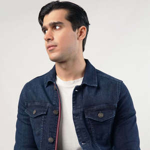 แจ็กเก็ตยีนส์สำหรับผู้ชายเสื้อแจ็กเก็ตยีนส์สไตล์สตรีทพิมพ์ลาย - Product Image 3