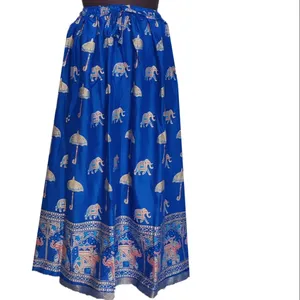 Dames Rayon Maxi Bollywood Rokken Pailletten Rok Boho Buikdans Hippie Gypsy Rayon Lange Lovertjes Rok