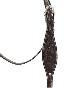 Fabricant de gros Accessoires pour chevaux de couleur personnalisés-Collier de poitrine et serre-tête en cuir brut d'origine occidentale Halters - Product Image 5