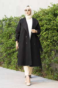 Veste Abaya en tricot pour femmes, nouvelle saison, vêtements islamiques d'hiver, tunique, Cardigan, mode islamique, robes turques de qualité modeste - Product Image 6