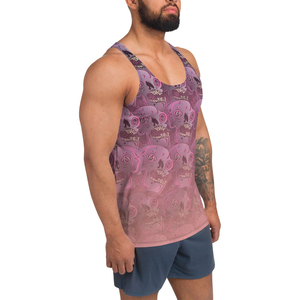 Best Manufacturer Custom Logo Gym Fitness Men's Tank Top New Design Active Wear Regular Fit Sublimation Cotton/Polyester - Product Image 3