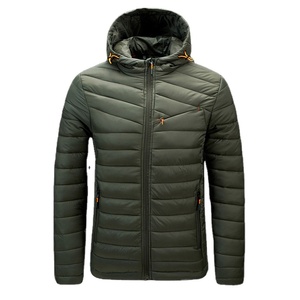 Blouson matelassé de haute qualité, extérieur, grande taille, hiver, homme, col montant personnalisé avec capuche, blousons matelassés personnalisés - Product Image 3