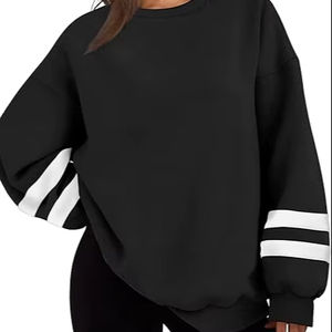 OEM Pullover Plain Crew Neck sudadera para la venta al por mayor 500Gsm Crewneck sudaderas personalizadas impresas Drop-shoulder Hoodies para mujer - Product Image 2