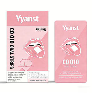 Tiras Orales de COQ10 para Adultos OEM/ODM para la Salud del Corazón y Apoyo Energético, Suplemento Dietético de Acción Rápida, Muestra Gratuita, Dosis Personalizada - Product Image 1