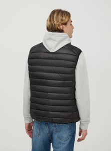 Veste matelassée à demi-manches pour homme, blouson à bulles, col montant zippé personnalisé, streetwear tendance - Product Image 4
