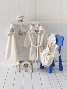 ชุดอาบน้ำเด็กแบบทอจากผ้าฝ้ายออร์แกนิค OEM เป็นมิตรกับสิ่งแวดล้อม ทันสมัย ใช้ได้ทุกฤดู ปรับแต่งได้ พร้อมลายปักสัตว์น่ารัก - Product Image 6