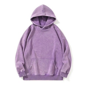 เสื้อฮู้ดดี้ผ้าฟลีซพิมพ์ลายดิจิตอลสีพื้นสไตล์วินเทจสำหรับผู้ชายจาก SINEWY SPORTS ระบายอากาศได้ดี สวมใส่สบาย มีกระเป๋าขนาดใหญ่ - Product Image 3