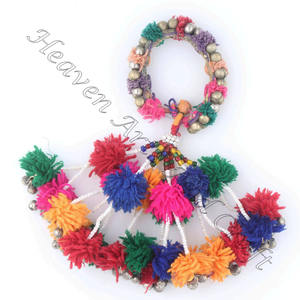 Pulseras gitanas antiguas raras Banjara Bohemian Kutch Pulsera auténtica BANJARA tribal brazalete tobillera borla danza del vientre - Product Image 4