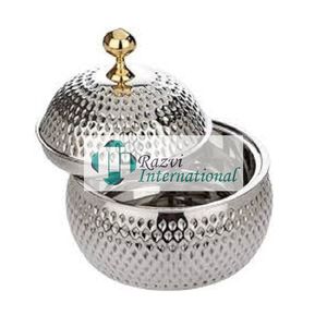 Plato de acero plateado pulido para servir, plato para restaurante y Hotel, plato para servir, boda y restaurante, almacenamiento de alimentos, olla caliente - Product Image 4