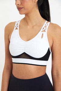 Womens Workout Sports Bra Yoga <b>Top</b> for Fitness Training Running Exercise and Activewear Comfort Wear - Product Image 3