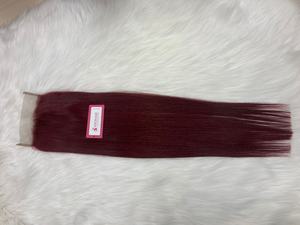 Couleur chaude 100% Naturel Vietnamien Remy Cheveux 5x5 Fermeture Droite 8A Grade Bébé Style Naturel Noir 1B Cheveux Extensions de Cheveux Humains - Product Image 4
