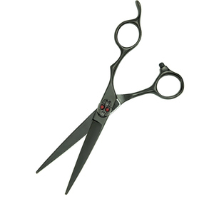 Tijeras de peluquero afiladas rectas de 5,5 \ "con revestimiento negro Tijeras de peluquería de salón de belleza de acero inoxidable - Product Image 3