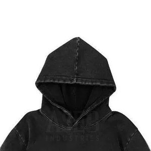 เสื้อฮู้ดผู้ชายแบบสั่งตัดสไตล์สตรีทโอเวอร์ไซส์ผ้าคอตตอน100% สำหรับฤดูหนาว - Product Image 2