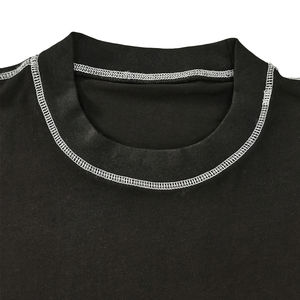 Custom Silk Screen Print Mens 100% Cotton Crew Neck <b>T</b>-<b>shirt</b> Loose Fit Reverse Contrast <b>Stitch</b> <b>T</b> <b>Shirts</b> Oversized Casual Tshirt - Product Image 6