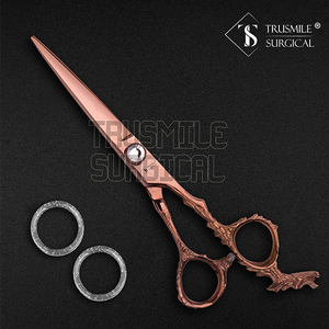 Ciseaux de coiffeur professionnels en acier inoxydable de 7 pouces de haute qualité ciseaux de coupe de cheveux multicolores tranchants pour une utilisation en salon - Product Image 3