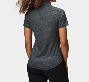 Polo décontracté à rayures contrastées en tricot de style européen et américain pour hommes, de qualité supérieure - Product Image 3
