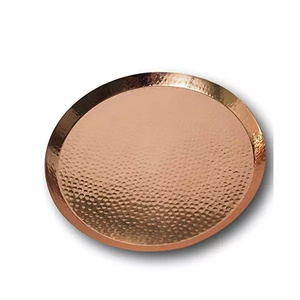 Classic Marble Serving <b>Trays</b> for Home Hotel Restaurant <b>Black</b> Color Modern Design Round Shape Metal & Marble <b>Trays</b> Hotel Supplies - Product Image 4