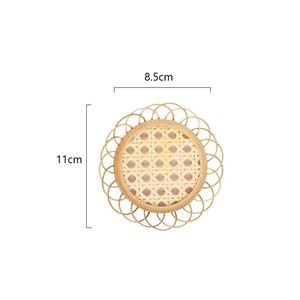 Wholesale Bulk Eco-Friendly Minimalist Rattan <b>Coaster</b>/Dining <b>Table</b> <b>Coaster</b>/<b>Table</b> Decoration Accessories Carton Packaging - Product Image 2