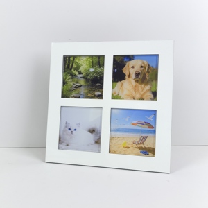Cornice Fotografica in Legno MDF Personalizzata Fai-da-Te con Logo, <span class=keywords><strong>4</strong></span> Inserti in Acrilico, Pannello Vuoto per Sublimazione, Impermeabile ed Ecologico per la Casa - Product Image 5