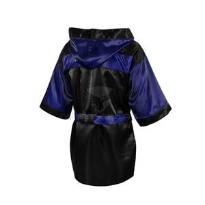 Bata de boxeo de satén/poliéster personalizada de alta calidad, luchador de kickboxing de artes marciales Premium, cómodo y transpirable para hombres - Product Image 3