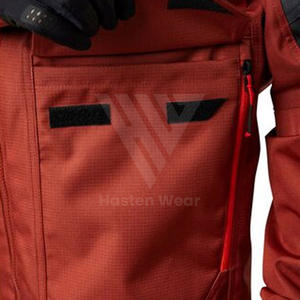 แจ็กเก็ตมอเตอร์ไซค์สำหรับผู้ชายแจ็คเก็ตขี่มอเตอร์ไซค์ย้อมสีน้ำหนักเบากันลม - Product Image 5