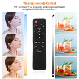 Bombilla LED de <span class=keywords><strong>85W</strong></span>, Bombilla de lámpara de fotografía de 3200K-<span class=keywords><strong>5500K</strong></span>, ahorro de energía, brillo ajustable, luz de Control remoto de montaje E27 - Product Image 5