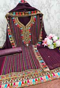 Costume de robe en soie exclusif pour femmes Accessoires pour adultes de style ethnique - Product Image 4