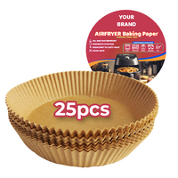 Papier de cuisson Airfryer sans danger pour les aliments résistant au papier chauffant 220C pour friteuse à air
