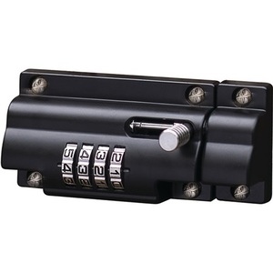 Perno de Bloqueo Negro de Zinc Fundido a Presión Burg-Waechter de 112 mm de Largo y 50 mm de Ancho para Cobertizos y Almacenamiento - Product Image 1