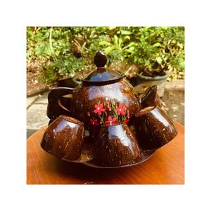 COCONUT <b>TEAPOT</b> <b>SET</b> - PRODUCT HOT SELLING FROM BLUE LOTUS FARM VIET NAM PRODUCT 100% ORIGINAL VIET NAM - Product Image 4