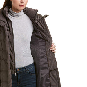 Último diseño de logotipo personalizado Venta caliente de las mujeres de algodón largo acolchado chaqueta de invierno para la venta - Product Image 3