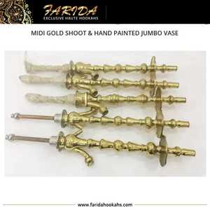 Juego de Shisha Egipcio Tradicional de Lujo Mediano, Grabado a Mano, Latón Macizo Pesado, Accesorios Completos, Hookahs Lacadas al por Mayor - Product Image 6