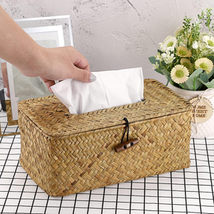 Seagrass Woven Tissue Box Cover Vajilla Utensilios de cocina Ambientalmente y seguros para la salud Productos vietnamitas al por mayor. - Product Image 6
