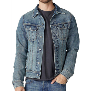 Veste en jean pour homme, hiver, design personnalisé OEM, streetwear décontracté, haute qualité, à capuche, réversible, écologique, séchage rapide - Product Image 1