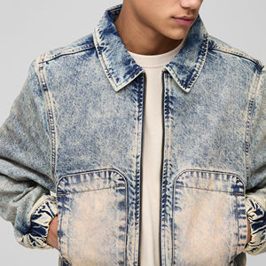 Chaqueta vaquera informal de secado rápido para hombre, modelo 2026, al por mayor, para primavera, con cuello vuelto, chaqueta vaquera de invierno para hombre - Product Image 2