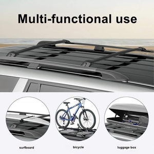 Bon coût 2009-2015 pour Honda Pilot barres de toit en alliage d'aluminium avec rails de porte-bagages fins barres transversales affleurantes barres de toit de voiture - Product Image 4