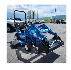Le mini-tracteur LS MT125 est doté d'une pompe hydraulique à haut débit et d'un volant inclinable pour un contrôle précis dans les espaces restreints. - Product Image 2