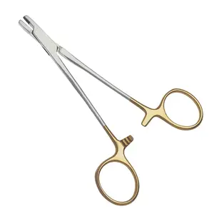 Mâchoires TC dentelées de marque privée de qualité supérieure Rubio Wire Twister avec boucles de doigt en or 16cm Instruments chirurgicaux