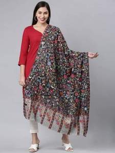Chal de lana de otoño elegante para mujer con diseño sublimado, estampado personalizado, ligero, transpirable, ropa de vida diaria para la venta en línea - Product Image 2