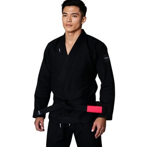Kimono de Jiu-Jitsu brésilien noir, tissage perlé, léger, pour entraînement et compétition, veste 400G, pantalon Ripstop 10oz - Product Image 3