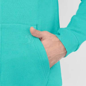 Sudaderas con cremallera de alta calidad para hombre, tejido de ganchillo de poliéster y algodón, técnica teñida lisa, MOQ bajo de moda para invierno - Product Image 2