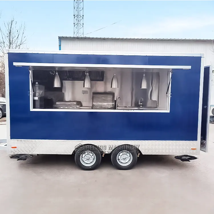 2024 USA Multifunction Customized Popular Street food Truck fast Food Van Hot Dog Coffee Food Trailer