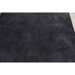 Tapis vintage, tapis turc de 4,6 x 6,1 pieds, tapis en laine noir patchwork - Product Image 4