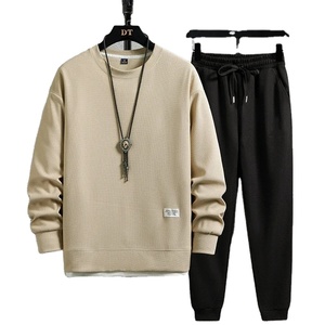 ชุดวอร์มลำลองผ้าฝ้าย100% 2ชิ้นชุดวอร์มระบายอากาศมีสไตล์สำหรับฤดูร้อน - Product Image 1