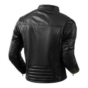 Nouvelle arrivée 2025, veste de motard unisexe en cuir de vache, hiver, toile imperméable, anti-UV, capuche, doublure en coton, personnalisable à l'avant - Product Image 2