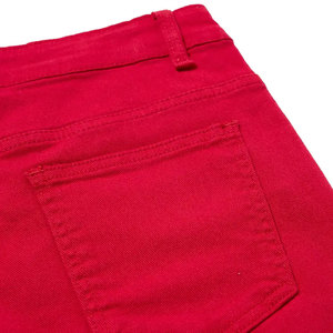 Collection d'été pour hommes de haute qualité Short en jean coupe ample couleur unie décontracté taille haute Short en jean à vendre - Product Image 3