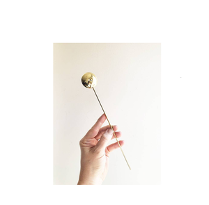 Barra de latón Mezcla de cóctel Agitador Cucharas Diseño de mango largo Diseño de alambre Cucharas de metal chapadas en oro Hogar - Product Image 1