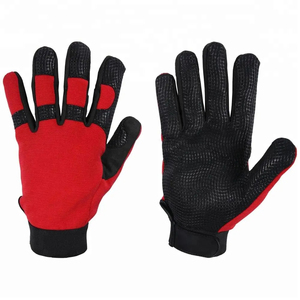 Gants de mécanicien en cuir de qualité supérieure résistants à la chaleur à bas prix antistatiques antivibrations sans silicone sans poudre personnalisables - Product Image 2
